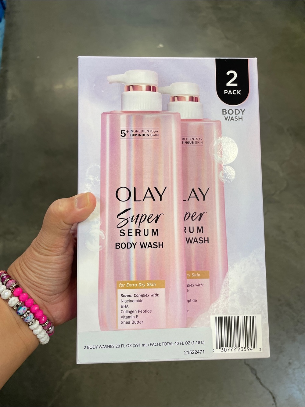 OLAY Super Serum Body Wash Pink Duo Pack